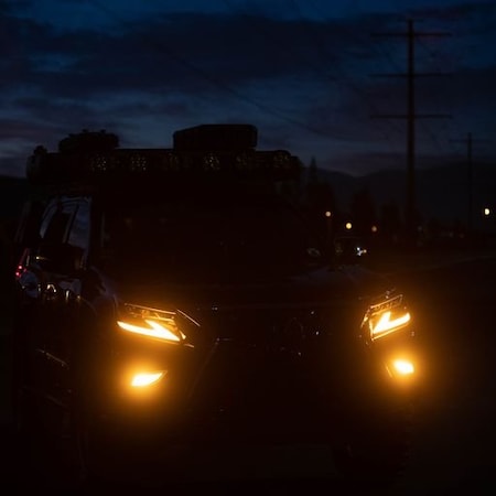 Attica 4X4 LED Projector Headlite Blk-Clr CHATT-LXGX14-GBC